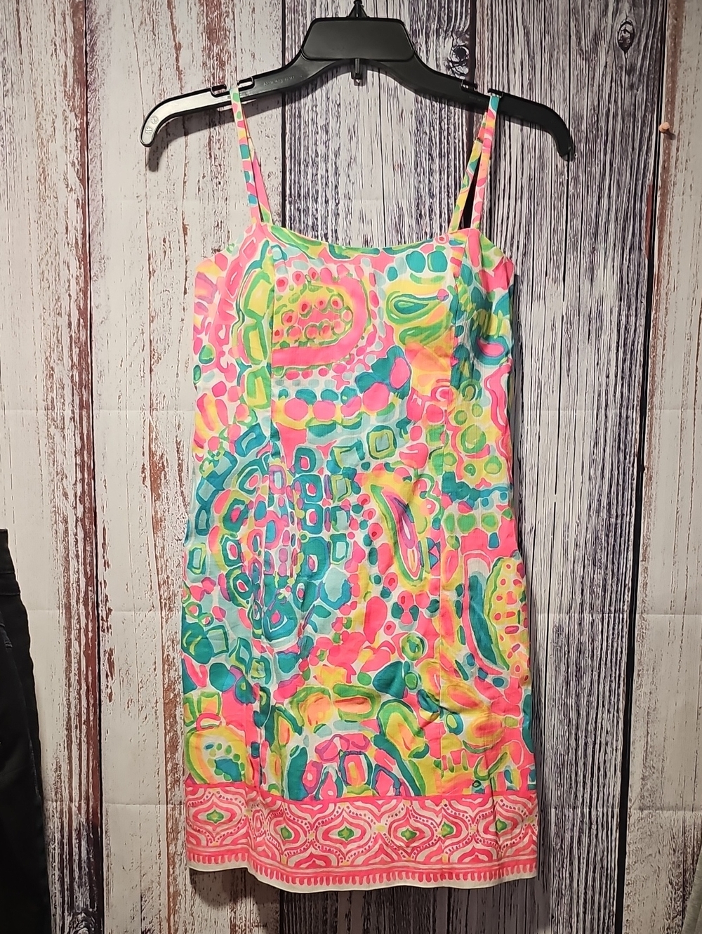 Lilly Pulitzer Neon Paisley Print Mini Dress - Pink, Turquoise, Lime